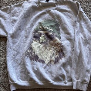 Philadelphia Eagle Graphic Crewneck Sweater